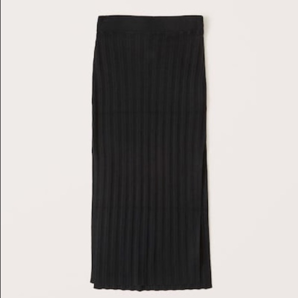 Repost - Abercrombie & Fitch Slim Ribbed Midaxi Skirt